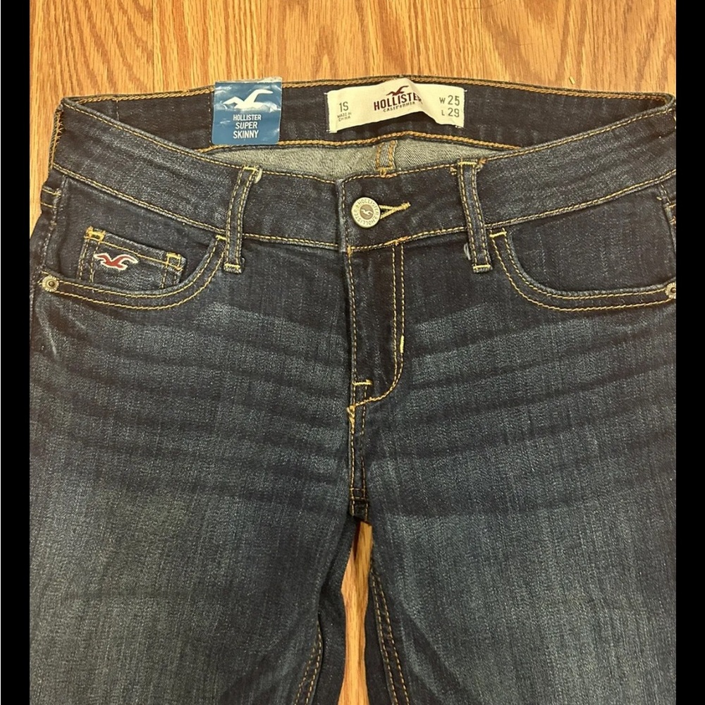 New Holliston Junior Women Blue Jeans Super Skinny Sz 1S Waist 25 Leg 29 NWT